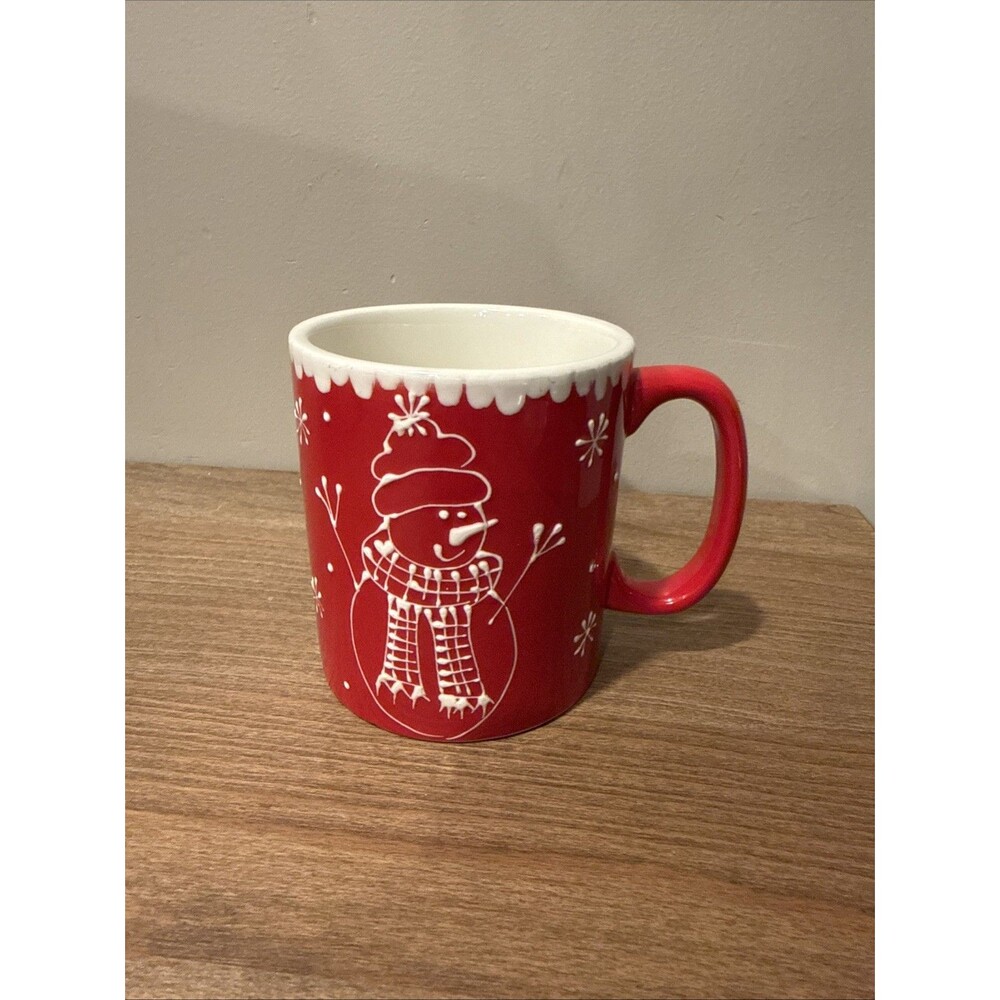 HAUSENWARE Mary Jane Mitchell - Mug Red White Snowman